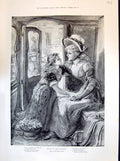 Old 1894 Lady Young Girl Wedding Flowers Transport Grand Duke Prince Victorian