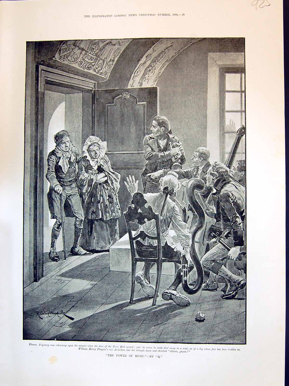 Old 1894 Power Music Thomas Tripconey William Phippin Lady Man Train Victorian