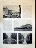 Old 1894 St. Petersburg Nevsky Peterhpalace Marble Steps Czar Czarina Victorian