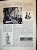 Old 1894 Colonel North English Restaurant Savoy Syrian Waitress Bogey Victorian