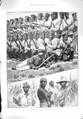 Original Old Antique Print 1895 Madagascar Native Siers Burne-Jones Studio 19th