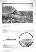 Original Old Antique Print 1894 War Waziristan Mahsud Waziris Ship Wei- 19th