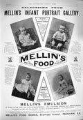 Original Old Antique Print 1895 Advertisement Mellins Food Infants Invalids