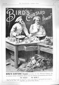 Original Old Antique Print 1895 Advertisement Birds Custard Powder Birmingham