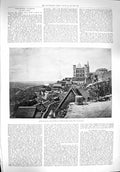 Original Old Antique Print 1894 Antananarivo Madagascar Hospital Chemulpo War