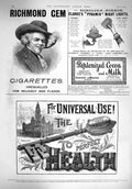 Old Antique Print 1895 Advertisement Richmond Cigarettes Beechams Pills 19th
