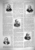 Original Old Antique Print 1894 Percival Poole Freshfield Herr Gruson Fardell
