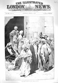 Original Old Antique Print 1895 Khedive Wedding Cairo Egypt Montbard Victorian