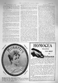 Original Old Antique Print 1895 Advertisement Muratti'S Cigarettes Homocea 19th