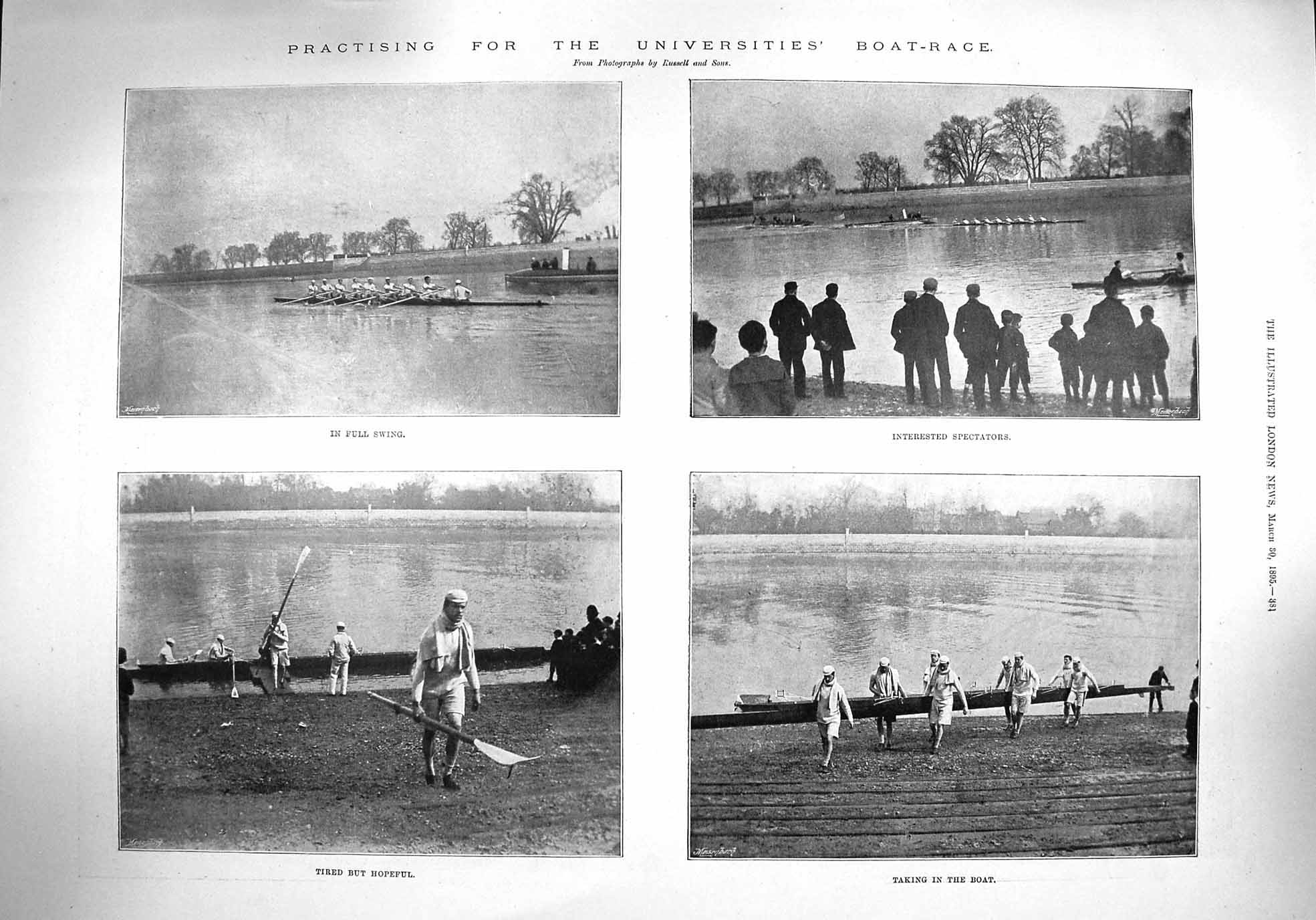 Old Antique Print 1895 University Boat Race Legation Pekin Coreans Siam 19th