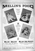 Original Old Antique Print 1895 Advertisement Mellins Food Biscuits Emulsion
