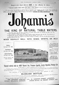 Original Old Antique Print 1894 Advertisement Johannis Table Water Zollhaus