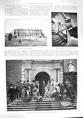 Old Antique Print 1894 Duke York Temple Newsam Leeds Lenty Harrion Thomas 19th