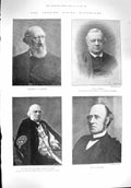 Old Antique Print 1894 Historian Gardiner Seeley Stubbs Lecky Madagascar 19th