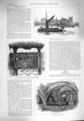 Old Antique Print 1894 Lambeth Palace Antechapel Laud'S Screen Crypt Boat 19th