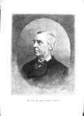 Original Old Antique Print 1895 Portrait Mr. James Anthony Froude Elliott 19th