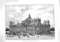 Old Antique Print 1894 Palace German Imperial Parliament Berlin Germany 19th
