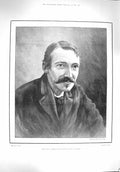 Original Old Antique Print 1894 Robert Louis Stevenson Thompson Ship Blenheim