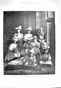 Original Old Antique Print 1894 Lady Grosvenor Adolphus Teck Eaton Duchess York