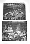 Original Old Antique Print 1894 Truth Toy Show Royal Albert Hall Photo 19th