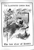 Old Antique Print 1895 Czar Russia Alexander Czarina Peter Ivan Elizabeth 19th