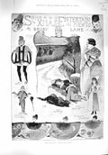 Original Old Antique Print Damaged 1895 Theatre Whittington Olympia Lyceum 19th