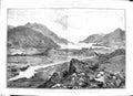 Original Old Antique Print 1895 Manchester Thirlmere Waterworks Lake Dam 19th