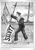 Old Antique Print 1895 Advertisement Selvyt Polishing Cloth Duster London 19th