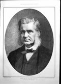 Antique Old Print Portrait Late Right Hon Thomas Henry Huxley F R S 1825-1895