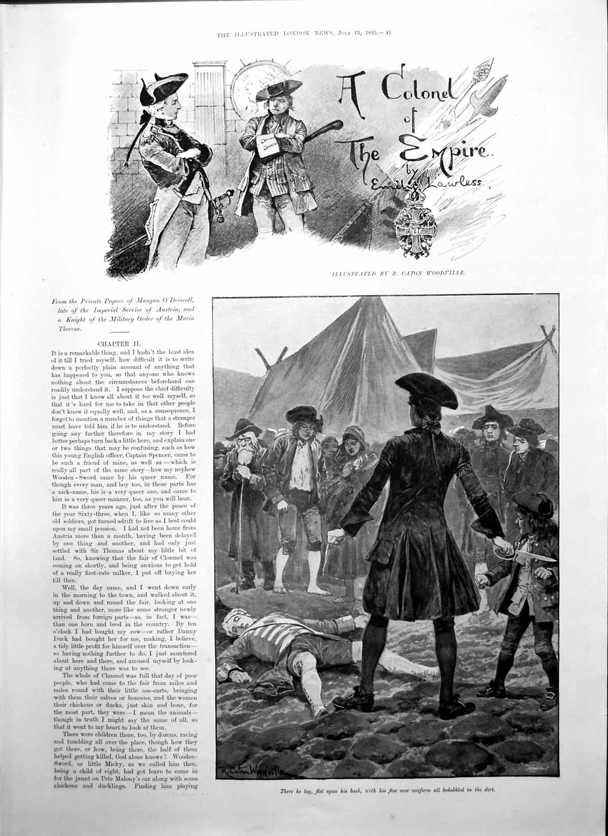 Old Colonel Empire Emily Lawless Man Lay Back New Uniform Dirty 1895 Victorian