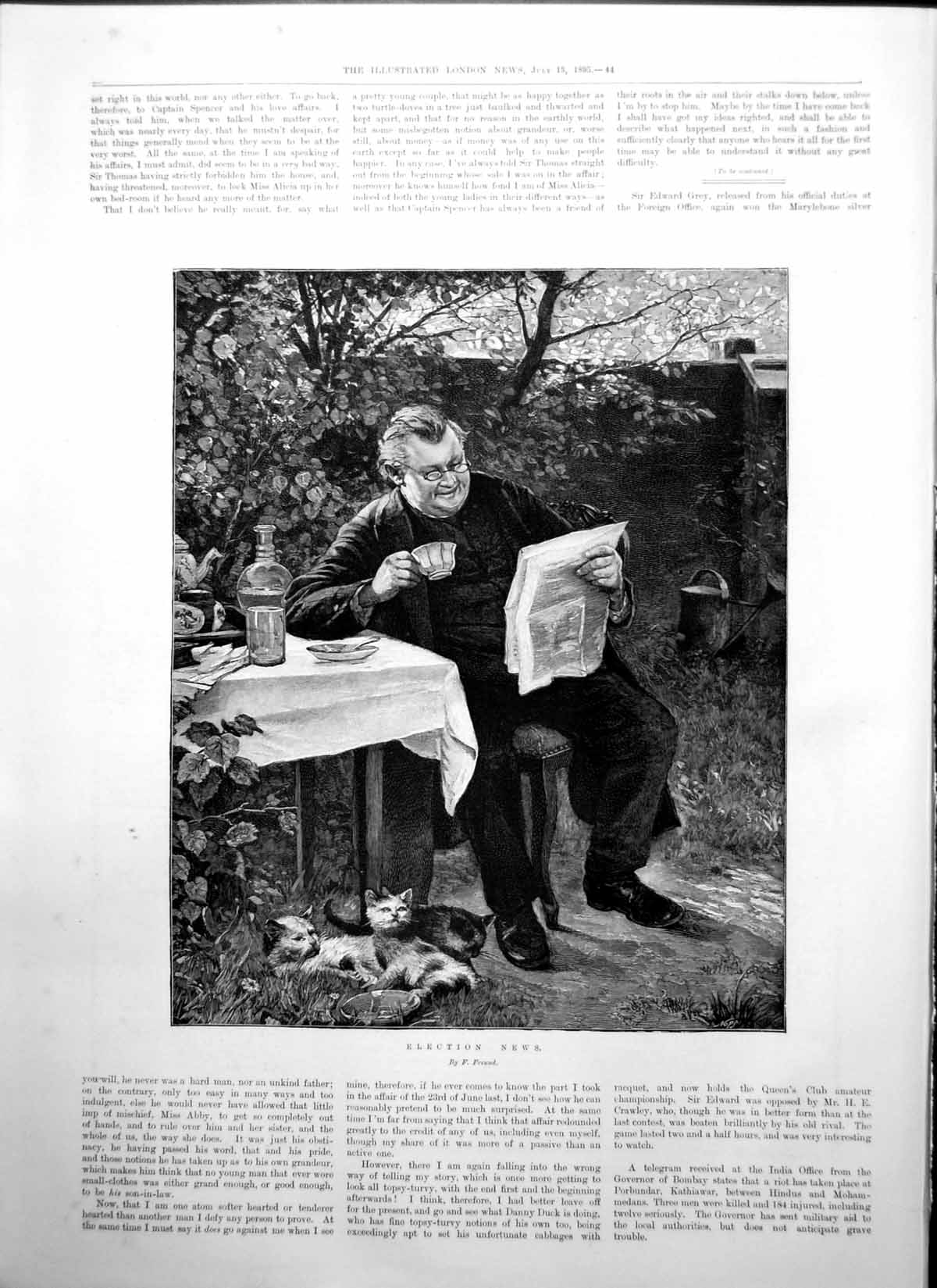Old Election News F Freund Dirty Doherty Gives Man Abuse Foul Words1895 19th