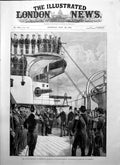 Antique Print Italian Squadron Portsmouth English Admiralty Re Umberto 1895