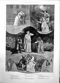 Old Print Midsummer Nights Dream Dalys Theatre Italians Whale Island 1895 19th