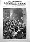Antique Print General Election Night Scene Fleet Street Results Polls 1895 19th