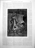 Old Print Dr Kettle Dismayed Moriarty Afraid Gun Sir Thomas Shouting 1895 19th