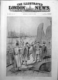 Antique Print Arrival German Emperor Cowes Naval Officers Melton Prior 1895
