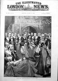 Antique Old Print New Peers Group Robing Room House Lords Walter Wilson 1895