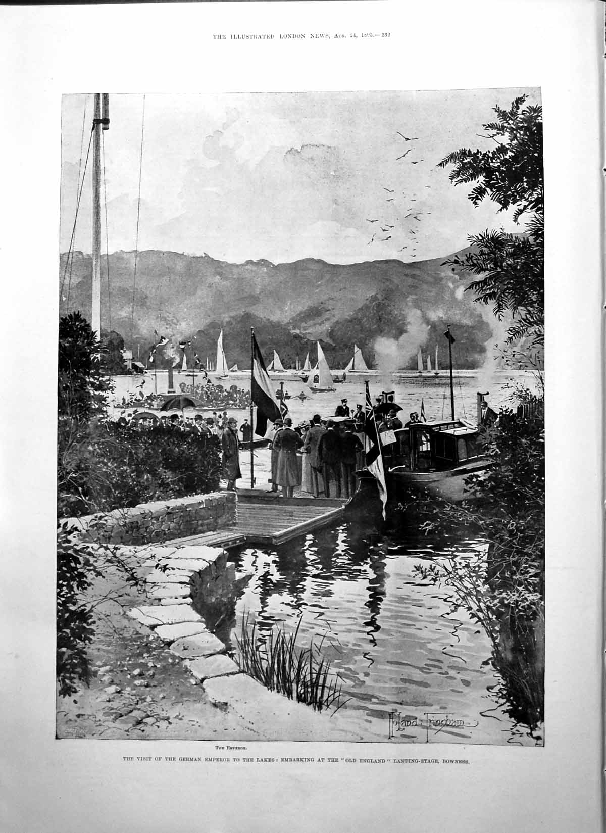 Old Visit German Emperor Lakes Bowness Gen Wolseley Arabs Kassassin1895 19th