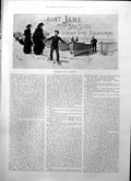 Old Aunt Jane Seaside Lord Brabourne Boats Beach Ladies Deck Chairs 1895 19th