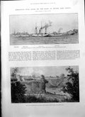 Old British Squadron Attack Gunjora Moyses Hall Duke York White Rose1895 19th