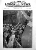 Old Launch New Battle Ship Prince George Portsmouth Duchess York 1895 Victorian