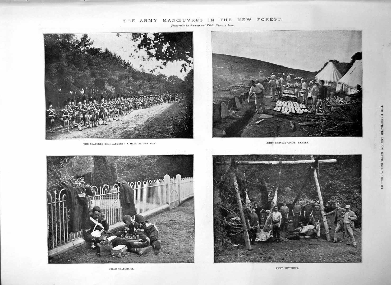 Old Seaforth Highlanders New Forest W Kenny Dr C Mitchell Dr Denny 1895 19th