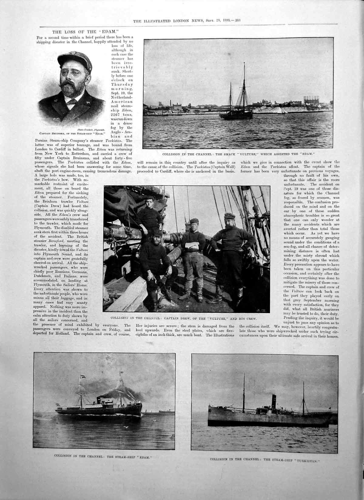 Old Loss Edam Collision Channel Turkistan Prince Hohenlohe-Langenburg