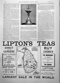 Antique Print Ayr GCup Race Meeting C Cunninghams Linton Liptons Teas 1895 19th