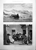 Old Print Trebizond Mohammedan Students Kiamil Pasha Vizier Ottoman 1895 19th