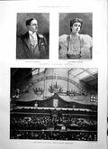 Antique Old Print Duke Marlborough C Vanderbilt W Story Thomas Crawford 1895