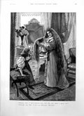Old Mother Child Asking If She Will Have Beautiful Hair Use Harlene 1895 19th