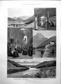 Old Print Armenian Crisis Kurdistan British Expedition Coomassie Col Scott 1895