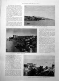 Old Massacres Trebizond Fort Barracks Harbour Castle Silk Tea Jacket1895 19th