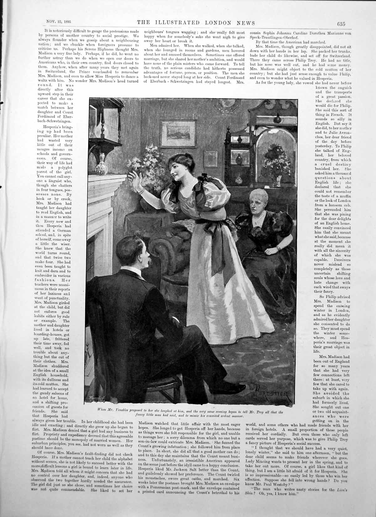 Old Mr Venables Proposed Lady Tells Mr Troy Sergeant West India Reg 1895 19th